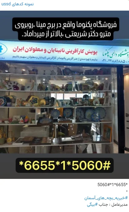 کد USSD خیریه بچه های آسمان