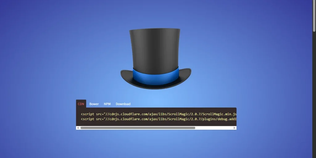 کپی کردن کد html از سایت ScrollMagic