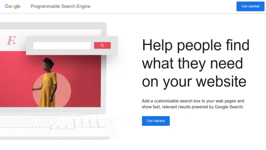 سایت Google Programmable Search
